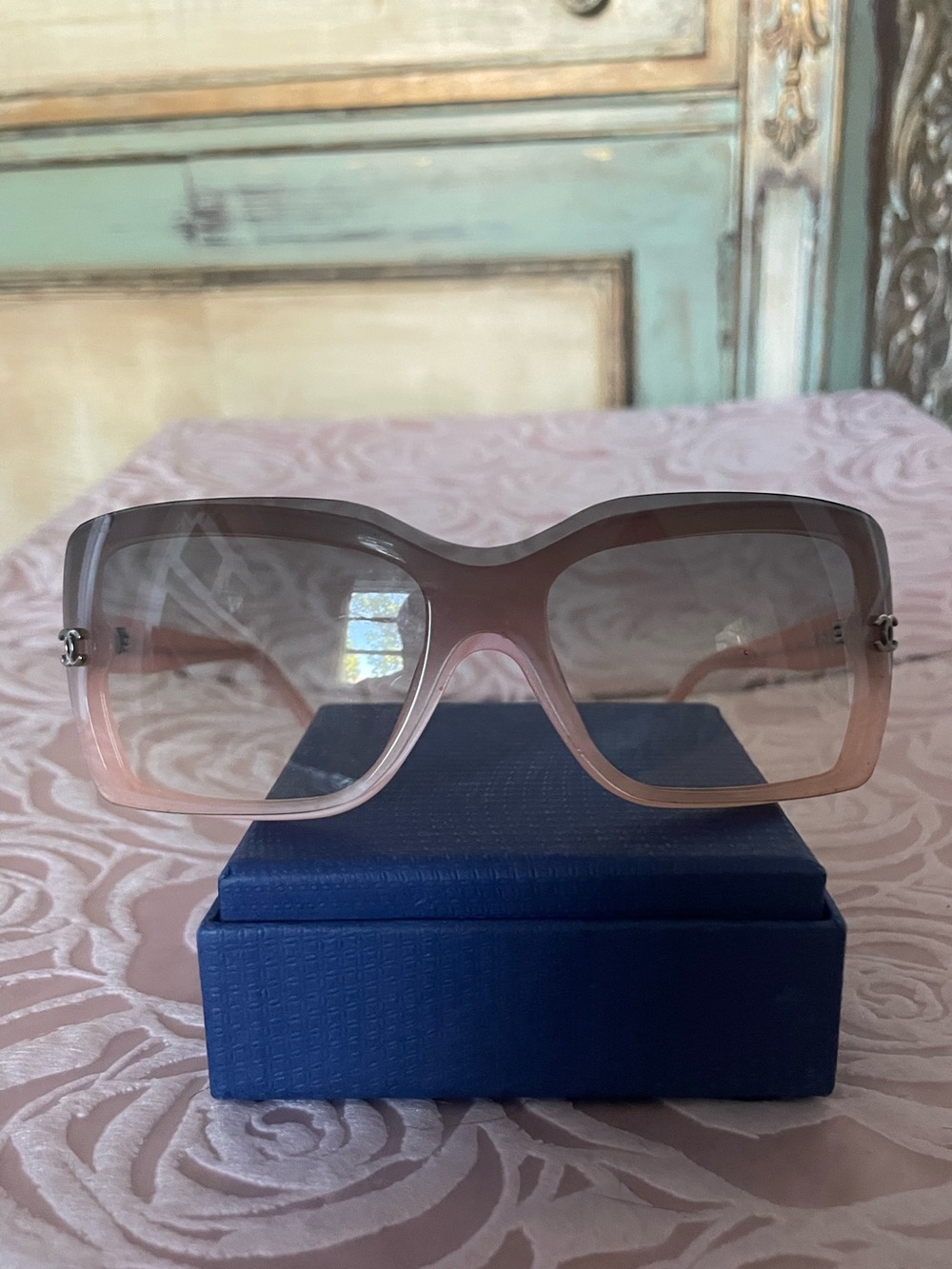 Chanel Gradient Pink Oversized Women's Sunglasses